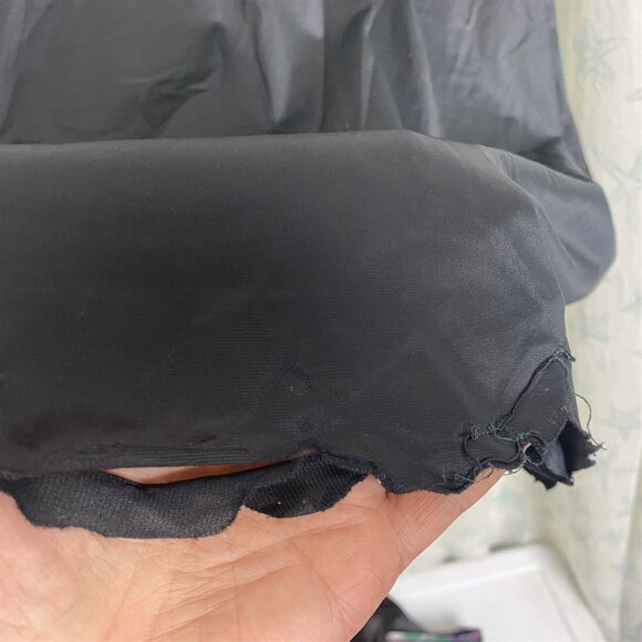 Vintage Half Slip Black nylon lace trim large - Picture 3 of 7